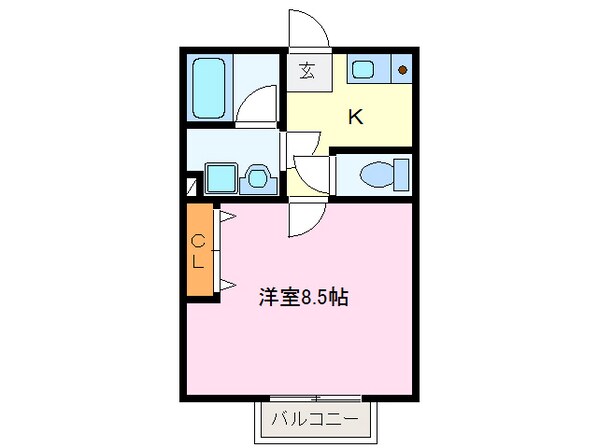 宮川駅 徒歩25分 2階の物件間取画像